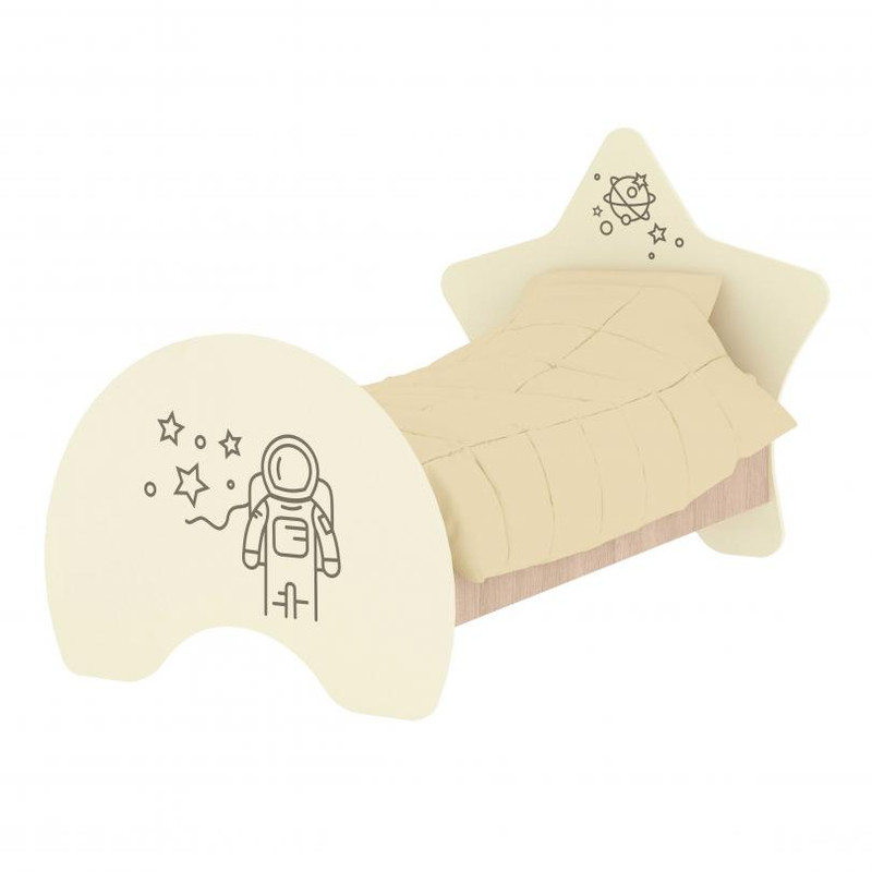 Ліжко дитяче АНШАР ГРУП "Таємничий всесвіт" з фотодруком (17501_КрДм+Ф)